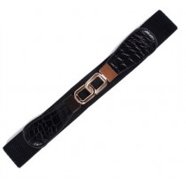 Elastic Stretch Gold Link Belt