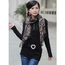 Chiffon Zebra Scarf