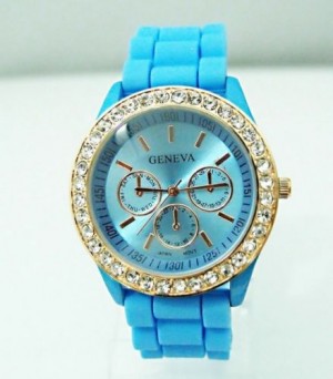 Diamante Watch with Gold Face